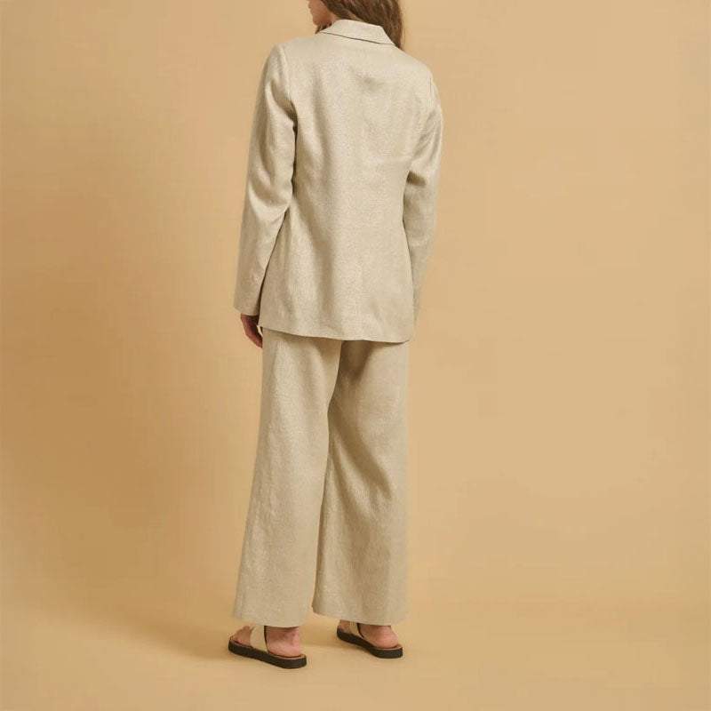 DIEGA Vepo Jacket in Metallic Ecru