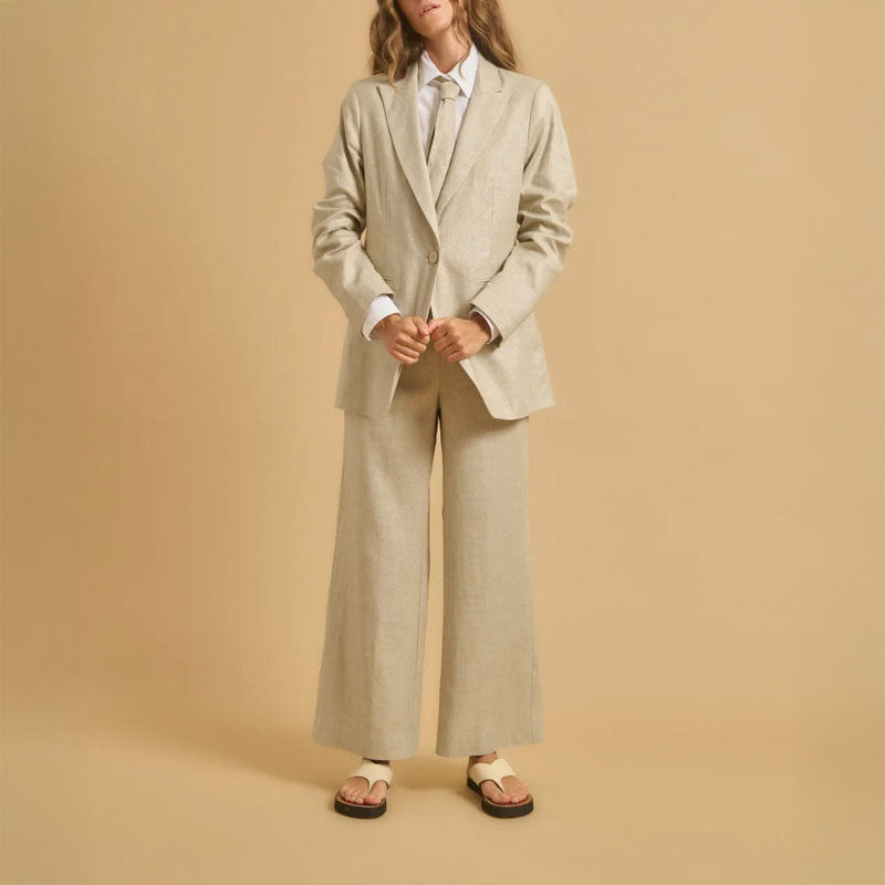 DIEGA Vepo Jacket in Metallic Ecru