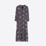 VILAGALLO Dress with Leopards in Black