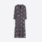 VILAGALLO Dress with Leopards in Black
