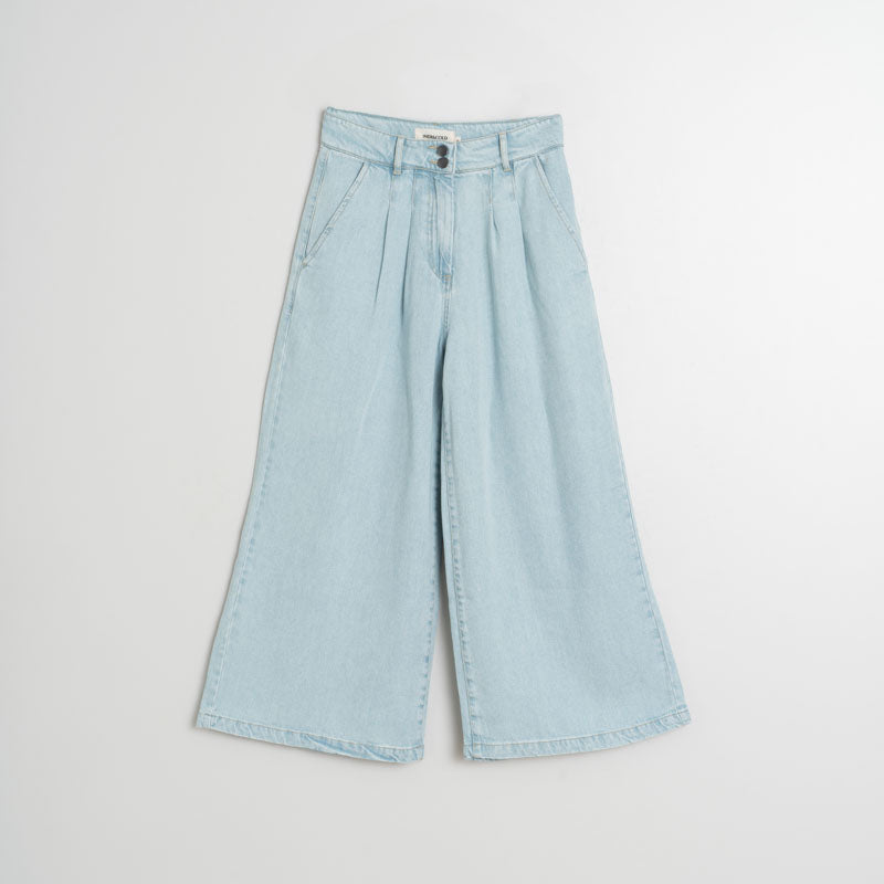 INDI & COLD Denim Effects Pants in Denim