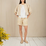 BONTE Vida Reversible Jacket in Navy/Lemon