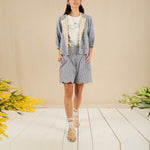 BONTE Vida Reversible Jacket in Navy/Lemon