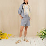 BONTE Vida Reversible Jacket in Navy/Lemon