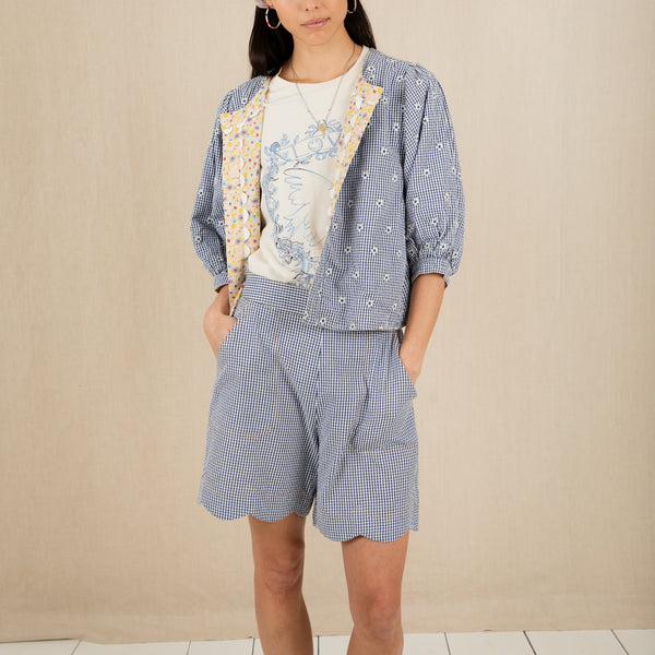 BONTE Vida Reversible Jacket in Navy/Lemon