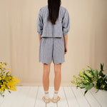 BONTE Vida Reversible Jacket in Navy/Lemon