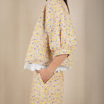 BONTE Vida Reversible Jacket in Navy/Lemon
