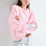 AMERICAN VINTAGE Vitow Alpaca Mix Jumper in Sugared Almond Melange
