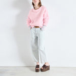 AMERICAN VINTAGE Vitow Alpaca Mix Jumper in Sugared Almond Melange
