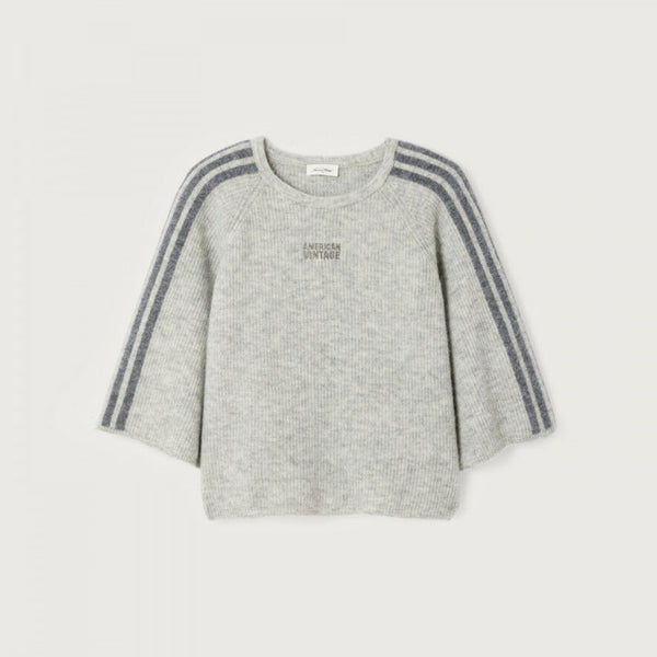 AMERICAN VINTAGE Vitow Jumper in Gris/Clair