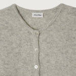 AMERICAN VINTAGE Vitow Cardigan in Melange Light Grey