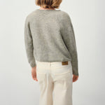 AMERICAN VINTAGE Vitow Cardigan in Melange Light Grey