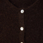 AMERICAN VINTAGE Vitow Cardigan  in Melange Coffee