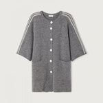 AMERICAN VINTAGE Vitow Long Cardigan in Steel Melange