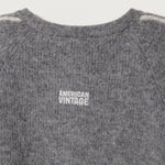 AMERICAN VINTAGE Vitow Long Cardigan in Steel Melange