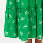 Vivi Print Maxi Sun Dress in Green
