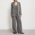 OTTOD AME Jacket with One Button in White/Black