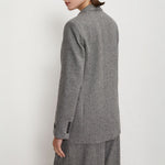 OTTOD AME Jacket with One Button in White/Black