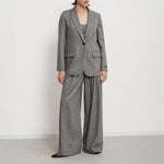 OTTOD AME Jacket with One Button in White/Black