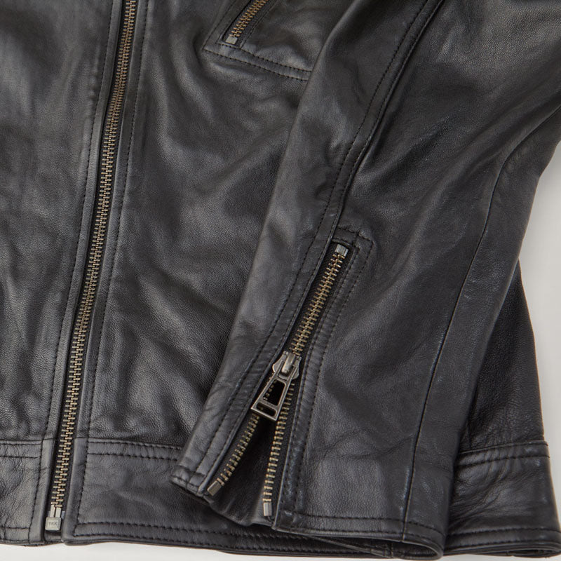 BELSTAFF V Racer Leather Jacket in Black