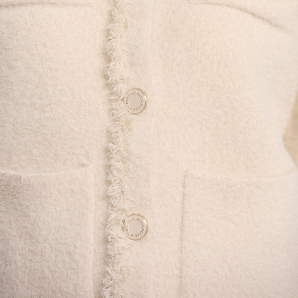 RINO & PELLE Vanna Jacket with Fringe Details in Birch