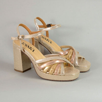 ESSKA Veronica Sandals in Vegan Metallic Trio