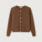 AMERICAN VINTAGE Vitow Cardigan in Chocolate