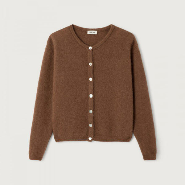 AMERICAN VINTAGE Vitow Cardigan in Chocolate