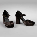 ESSKA Viv High Heeled Shoes in Velvet Carbon