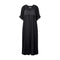 RABENS SALONER Dorothea Cotton Long Dress in Black