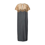 RABENS SALONER Botilla Sheer Lace T-Shirt Dress in Dark Shadow