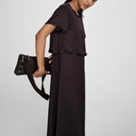 RABENS SALONER Lush T-Shirt Dress in After Dark