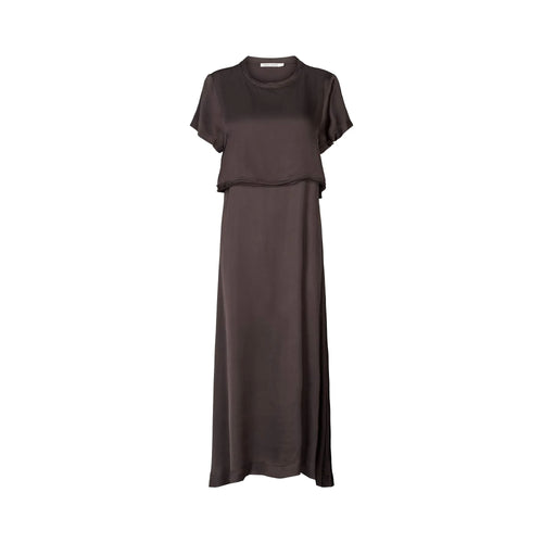 RABENS SALONER Lush T-Shirt Dress in After Dark