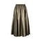 RABENS SALONER Foiled Ripstop Full Skirt in Metallic Olive