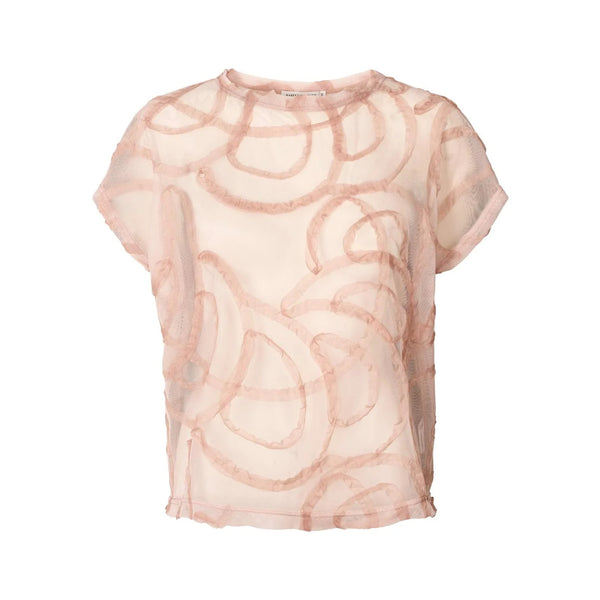 RABENS SALONER Gritt Scribble Tee in Blush