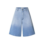 RABENS SALONER Raha Wide Shorts in Light/Denim