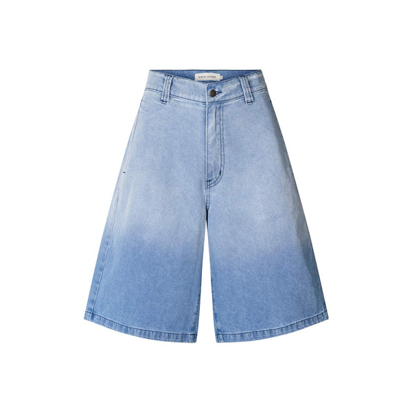 RABENS SALONER Raha Wide Shorts in Light/Denim