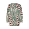 RABENS SALONER Sibyl Voile Shirt in Forest/Pink Sand