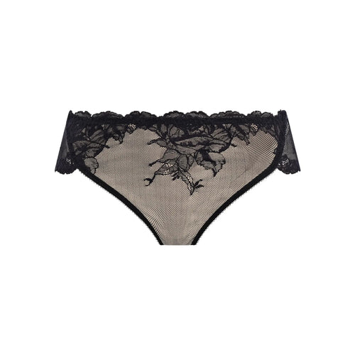 WACOAL Vivid Attraction High Leg Brief in Black