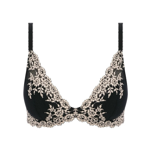 WACOAL Embrace Lace Plunge Bra in Black