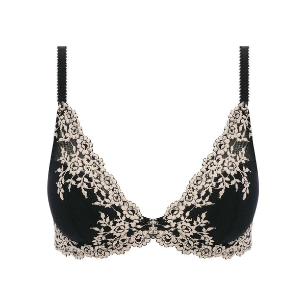 WACOAL Embrace Lace Plunge Bra in Black