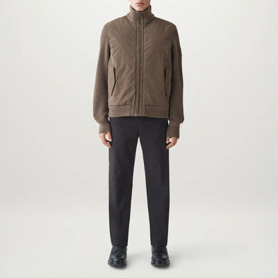 BELSTAFF Ward Full Zip Cardigan in Clay Brown