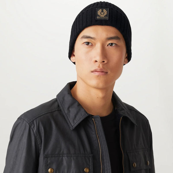 BELSTAFF Watch Beanie Hat in Black