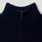 BELSTAFF Watch Quarter Zip Jumper in Dark/Ink