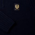 BELSTAFF Watch Quarter Zip Jumper in Dark/Ink