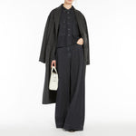WEEKEND MAX MARA Galosce Coat in Dark Grey