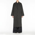 WEEKEND MAX MARA Galosce Coat in Dark Grey