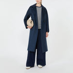 WEEKEND MAX MARA WKDResina Double-breasted Tailored Wool Coat in Ultramarine
