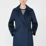 WEEKEND MAX MARA WKDResina Double-breasted Tailored Wool Coat in Ultramarine