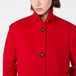 WEEKEND MAX MARA WKSGessati Wool Long Coat in Red